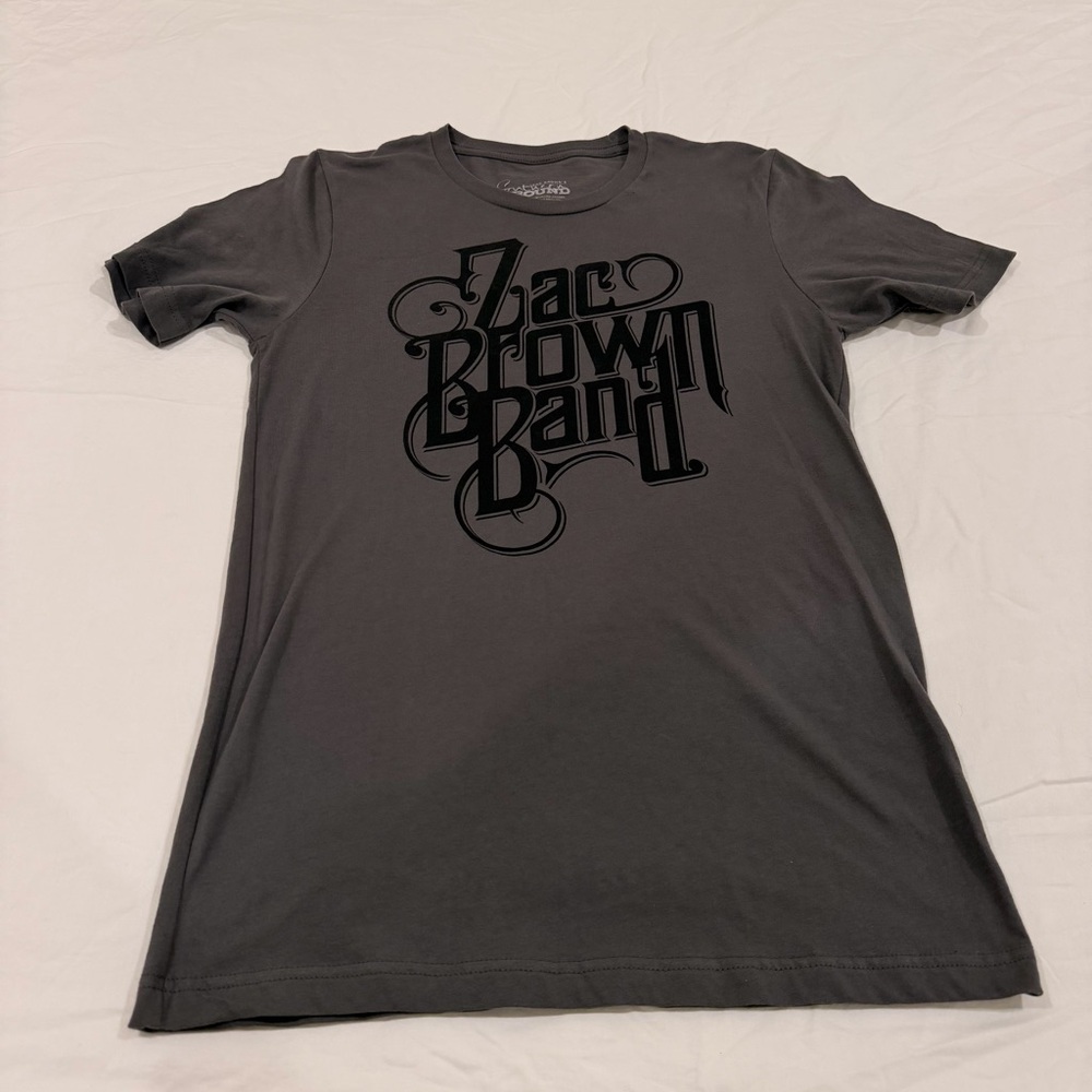 Zac Brown Band Tee Gray Short Sleeve size small